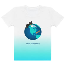 Load image into Gallery viewer, Women&#39;s T-shirt Heal Our World
