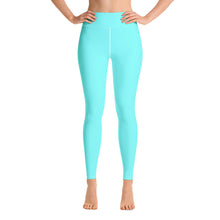 Load image into Gallery viewer, Yoga Leggings Aqua Moose Silhouette
