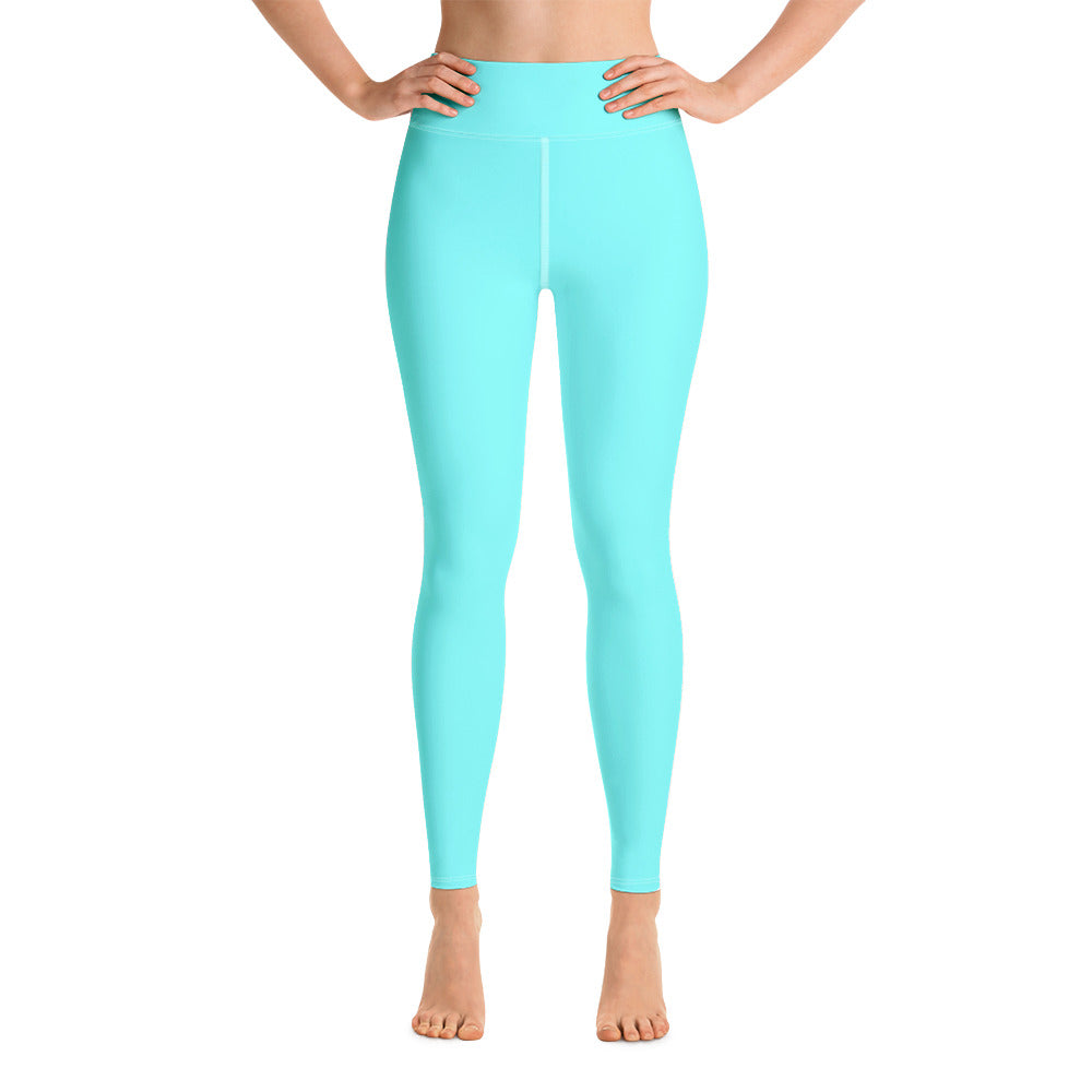 Yoga Leggings Aqua Moose Silhouette