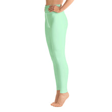 Load image into Gallery viewer, Yoga Leggings Lime Green Be Kind

