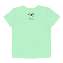 Load image into Gallery viewer, Youth Crew Neck T-shirt Lime Green Nanny Is Proud Of You
